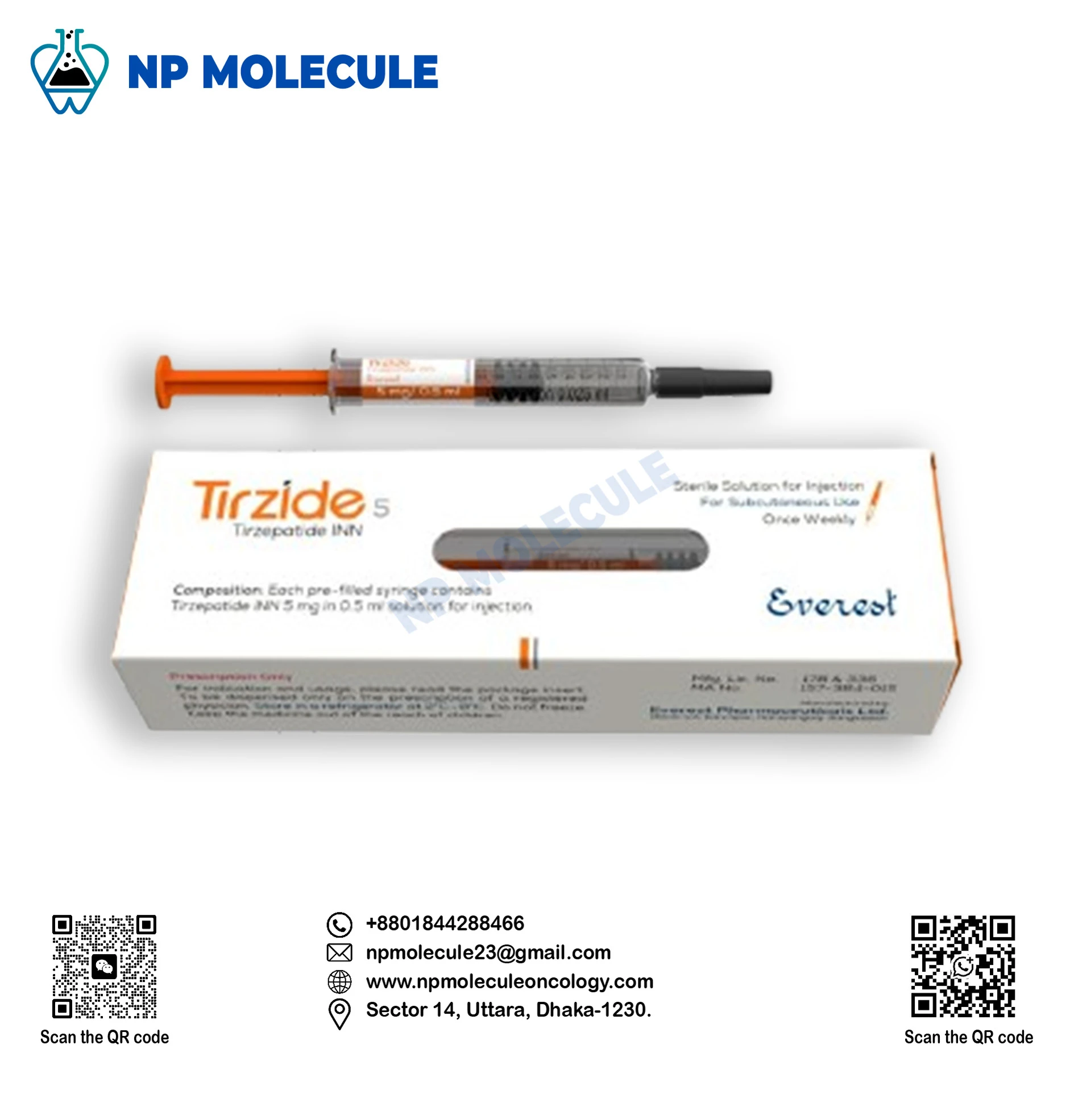 Tirzide 5 mg (Tirzepatide INN)