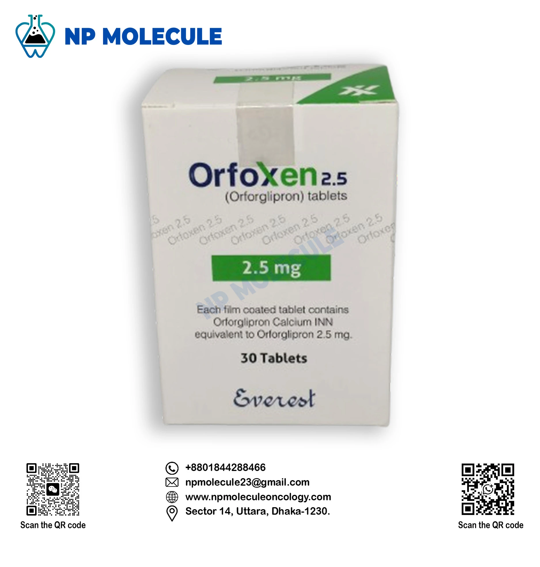 Orfoxen 2.5 mg (Orforglipron INN)