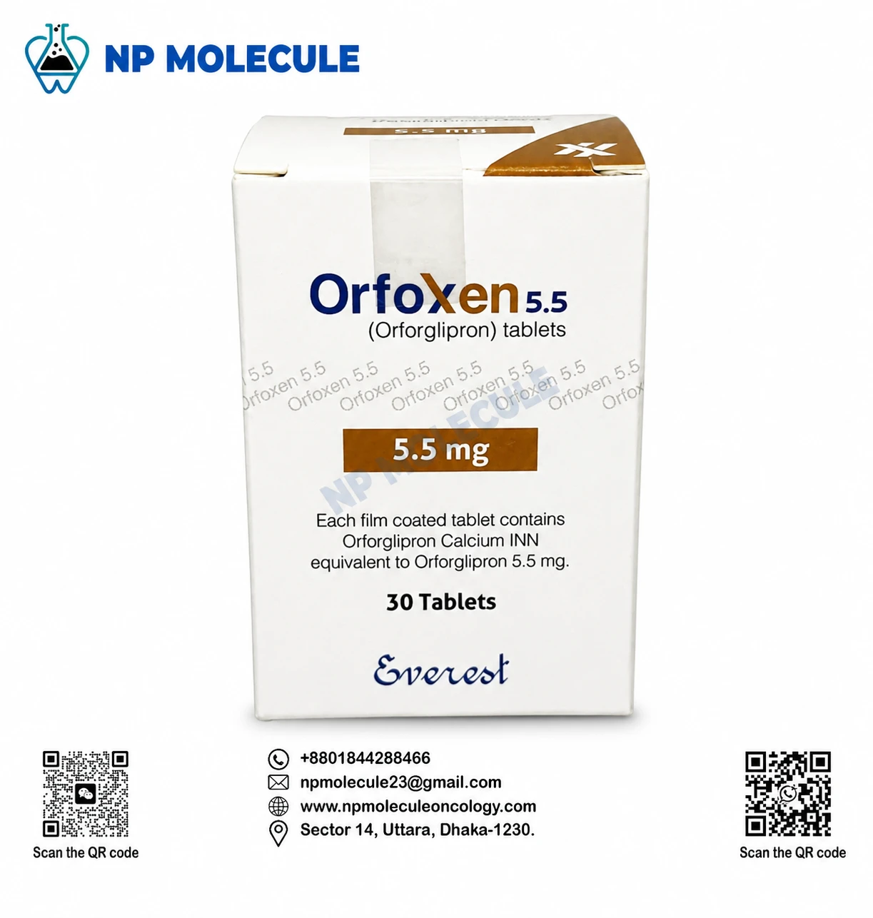 Orfoxen 5.5 mg (Orforglipron INN)